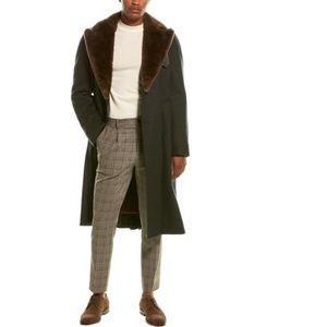 Valentino Peak Lapel Wool Coat